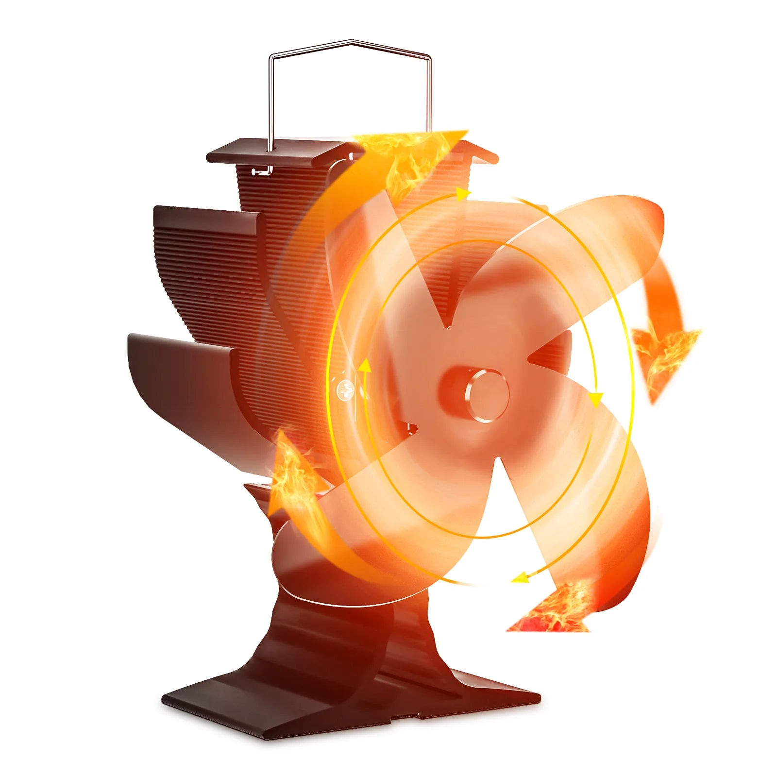 Stove Fans Eco Friendly Energy-Saving Fireplace Fan With Low Noise